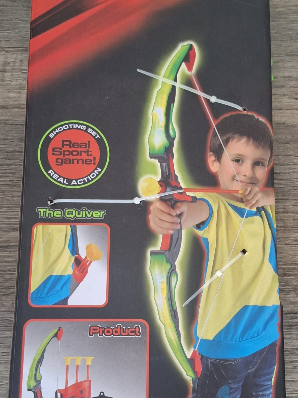 Kids Foam Bow and Arrow Set - Green/Red